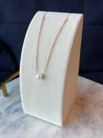 Dainty Pearl Necklace 2 sizes pearls